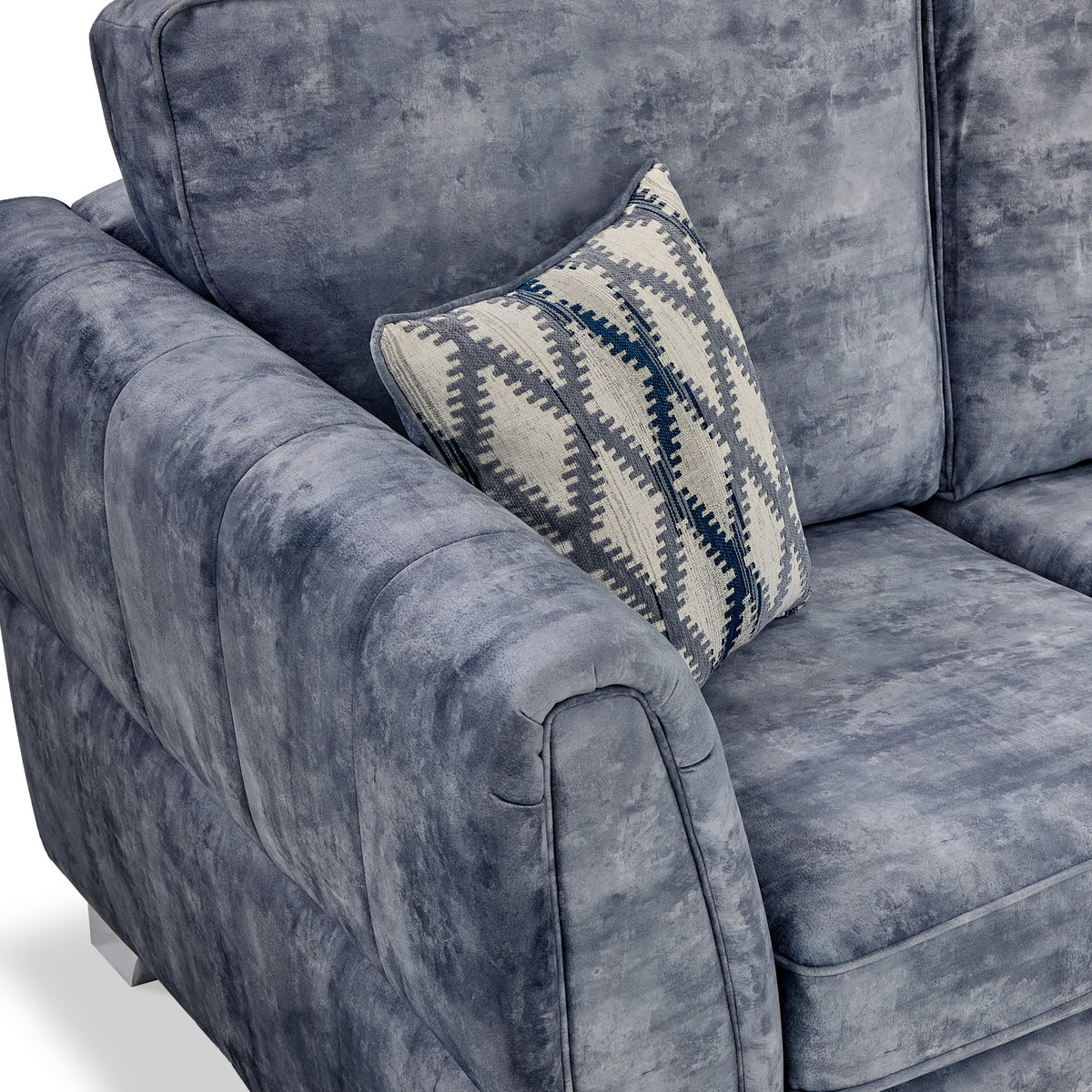 Ariana Classic Grey Velvet 2 Seater Sofa from Roseland Furniture