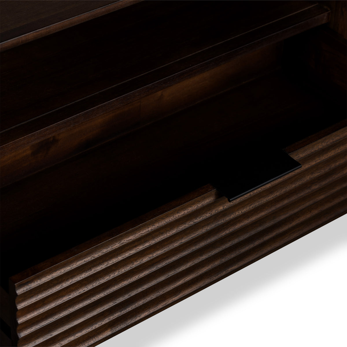 Oskar Small 110cm Grooved TV Unit dimensions