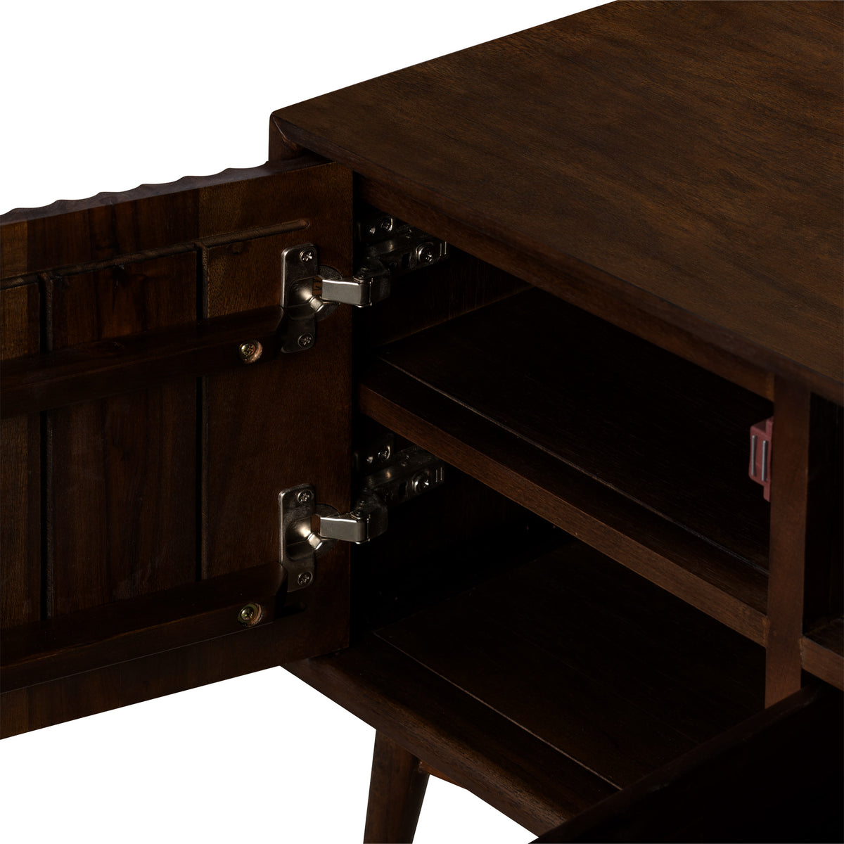 Oskar Small 110cm Grooved TV Unit dimensions