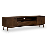 Oskar Wide 190cm Grooved TV Unit from Roseland Furniture