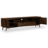 Oskar Wide 190cm Grooved TV Unit from Roseland Furniture