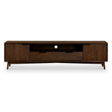 Oskar Wide 190cm Grooved TV Unit from Roseland Furniture