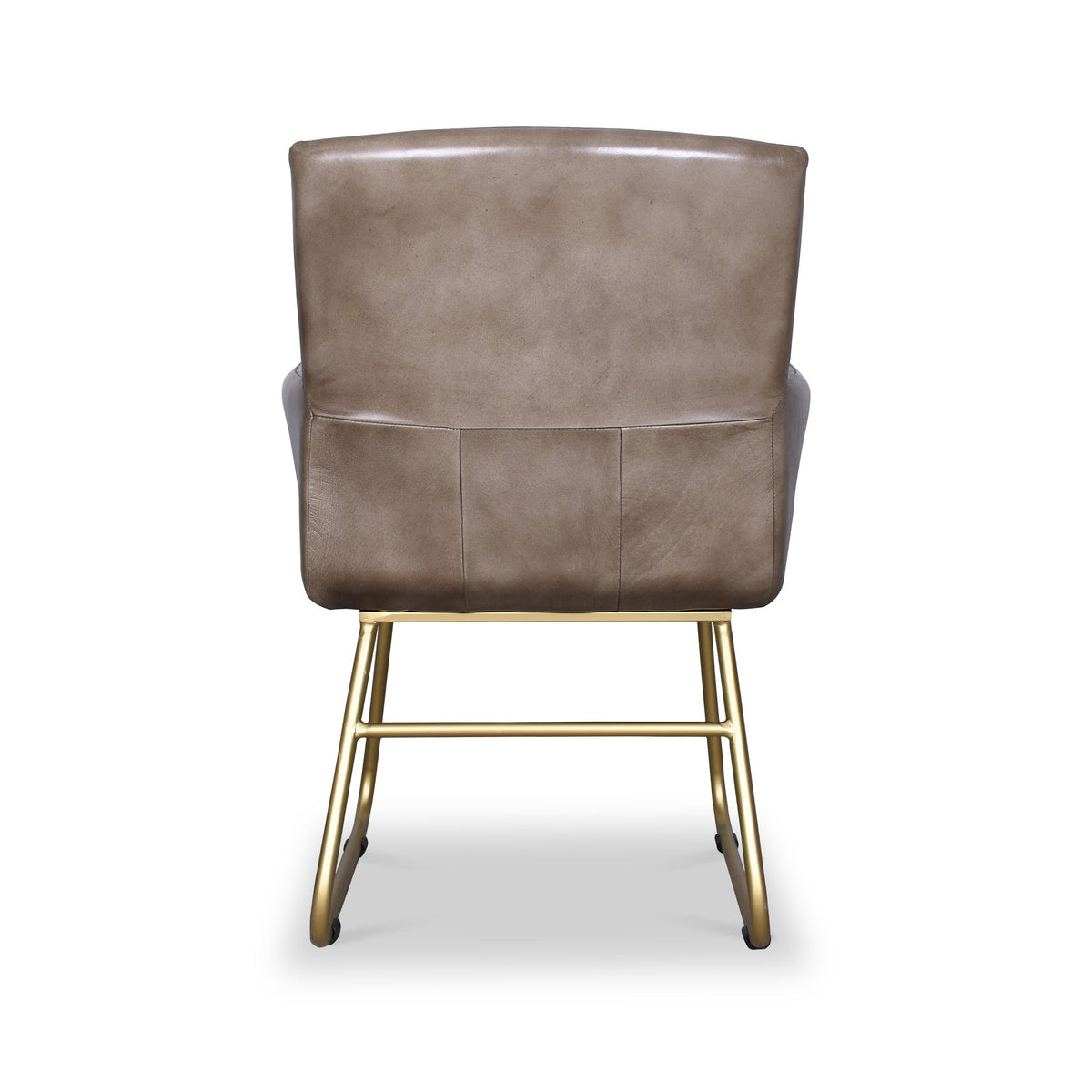 Leota Leather Armchair with Pleated Back from Roseland Furniture