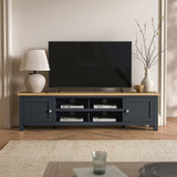 Farrow Charcoal 180cm Extra Wide TV Stand from Roseland furniture