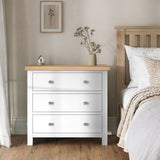 Farrow White Small 3 Drawer Chest from Roseland Furniture