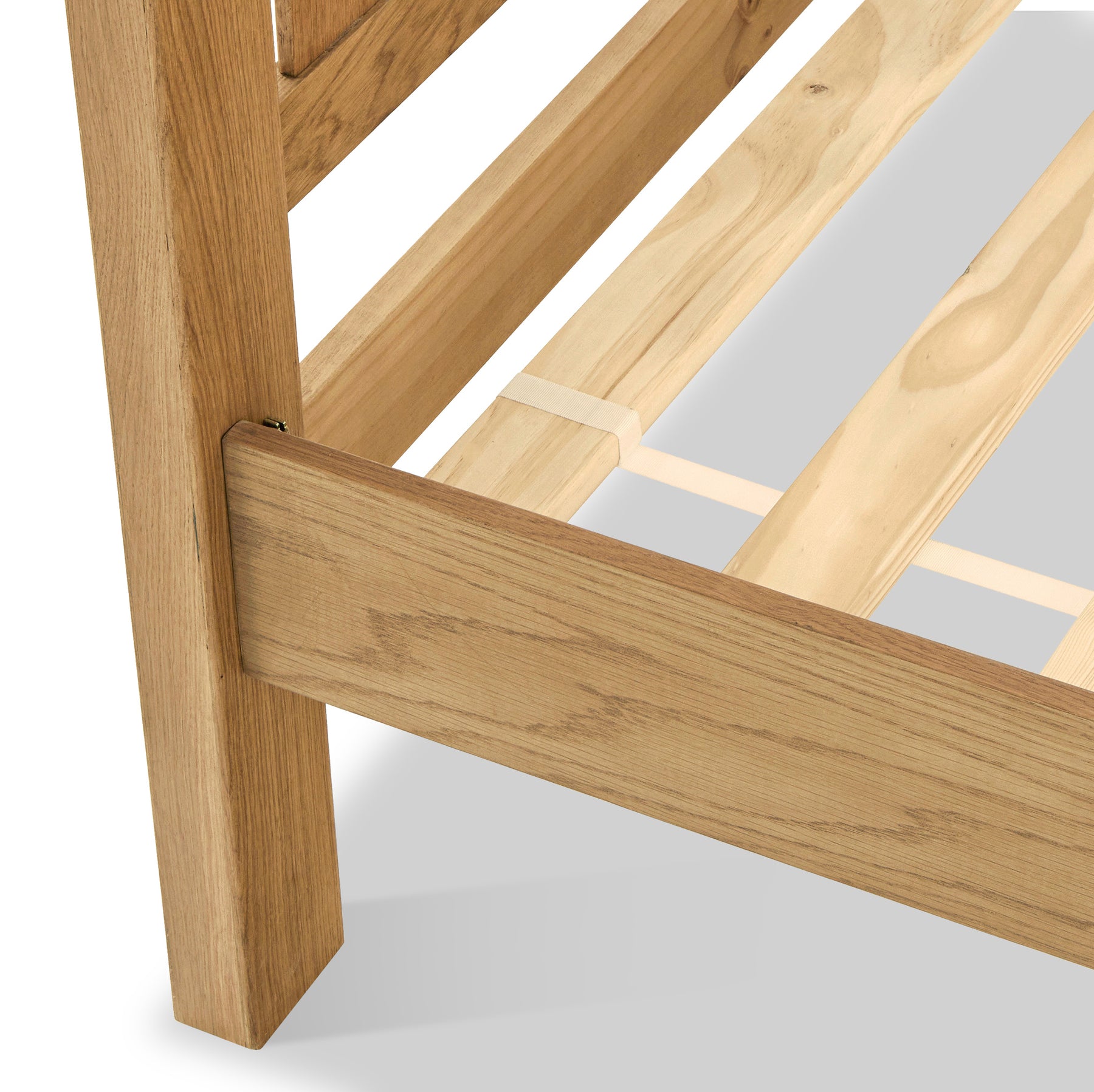 Lanner Oak Low Foot End Bed Frame Double from Roseland Furniture