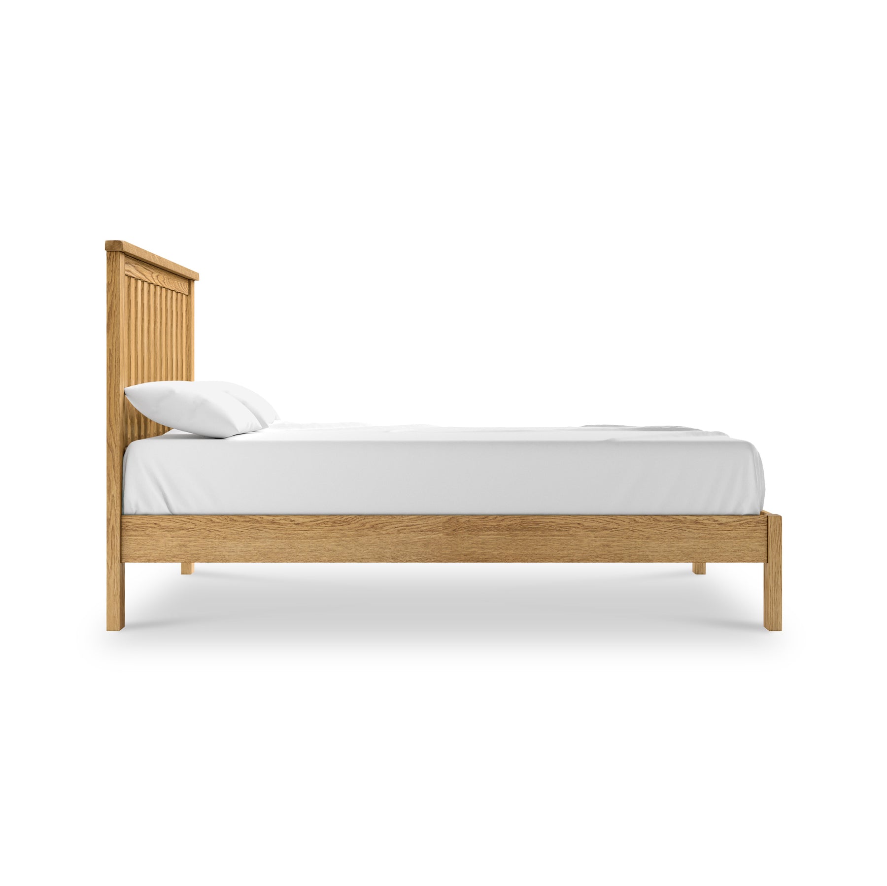 Lanner Oak Low Foot End Bed Frame Double from Roseland Furniture
