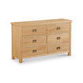 Lanner Oak 6 Drawer Large Chest of Drawers by Roseland Furniture