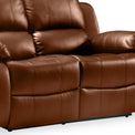Valencia Tan 2 Seater Reclining Leather Sofa