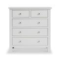 Cornish Dove Grey 2 over 3 chest of drawers from Roseland Furniture