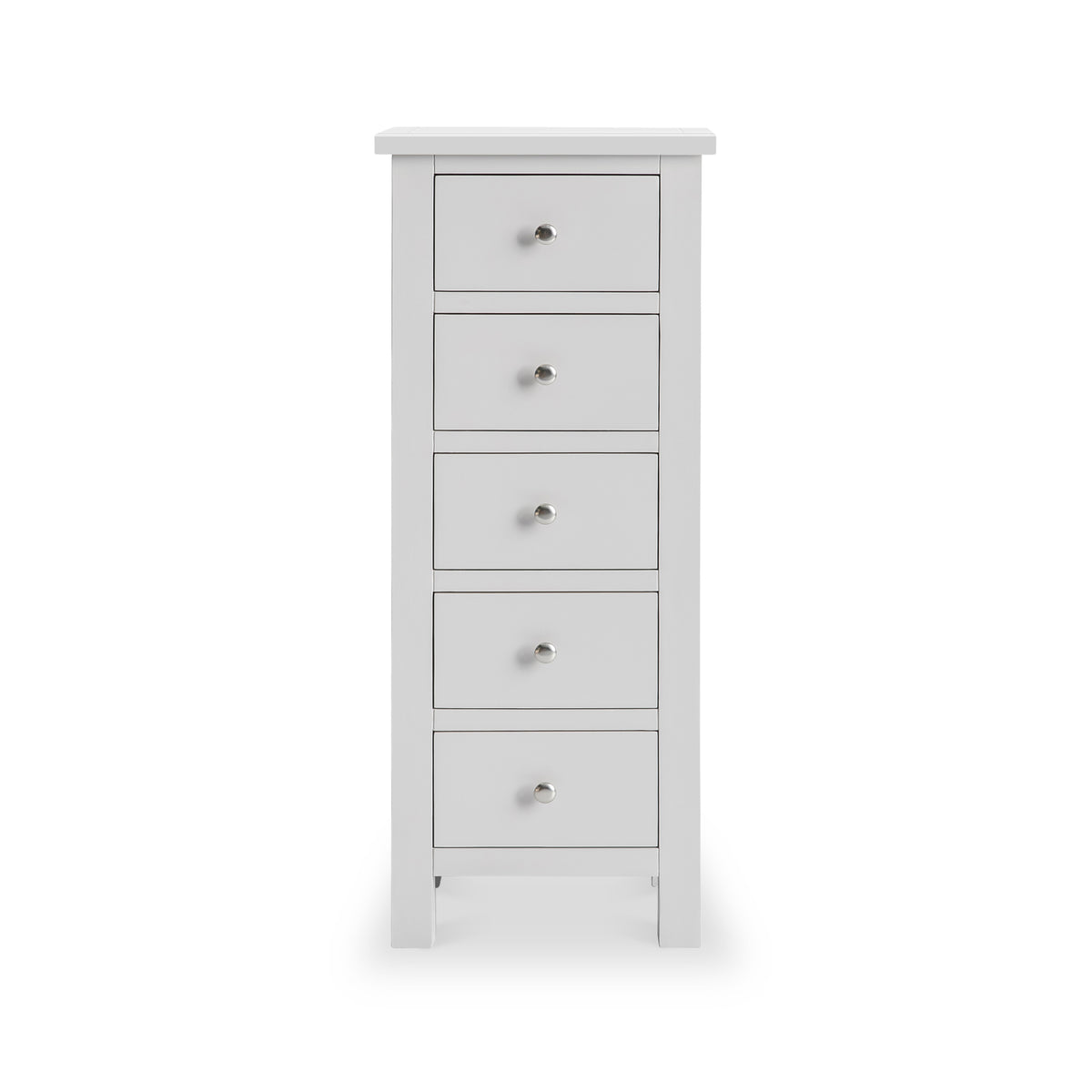 Cornish Dove Grey Tallboy Chest of Drawers from Roseland Furniture