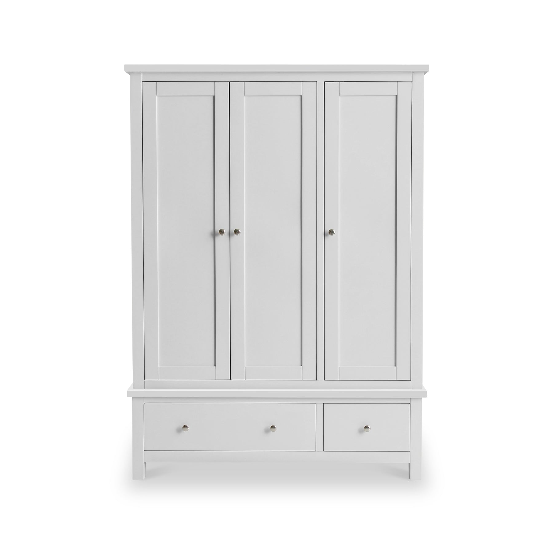 Cornish Dove Grey Triple Wardrobe from Roseland Furniture