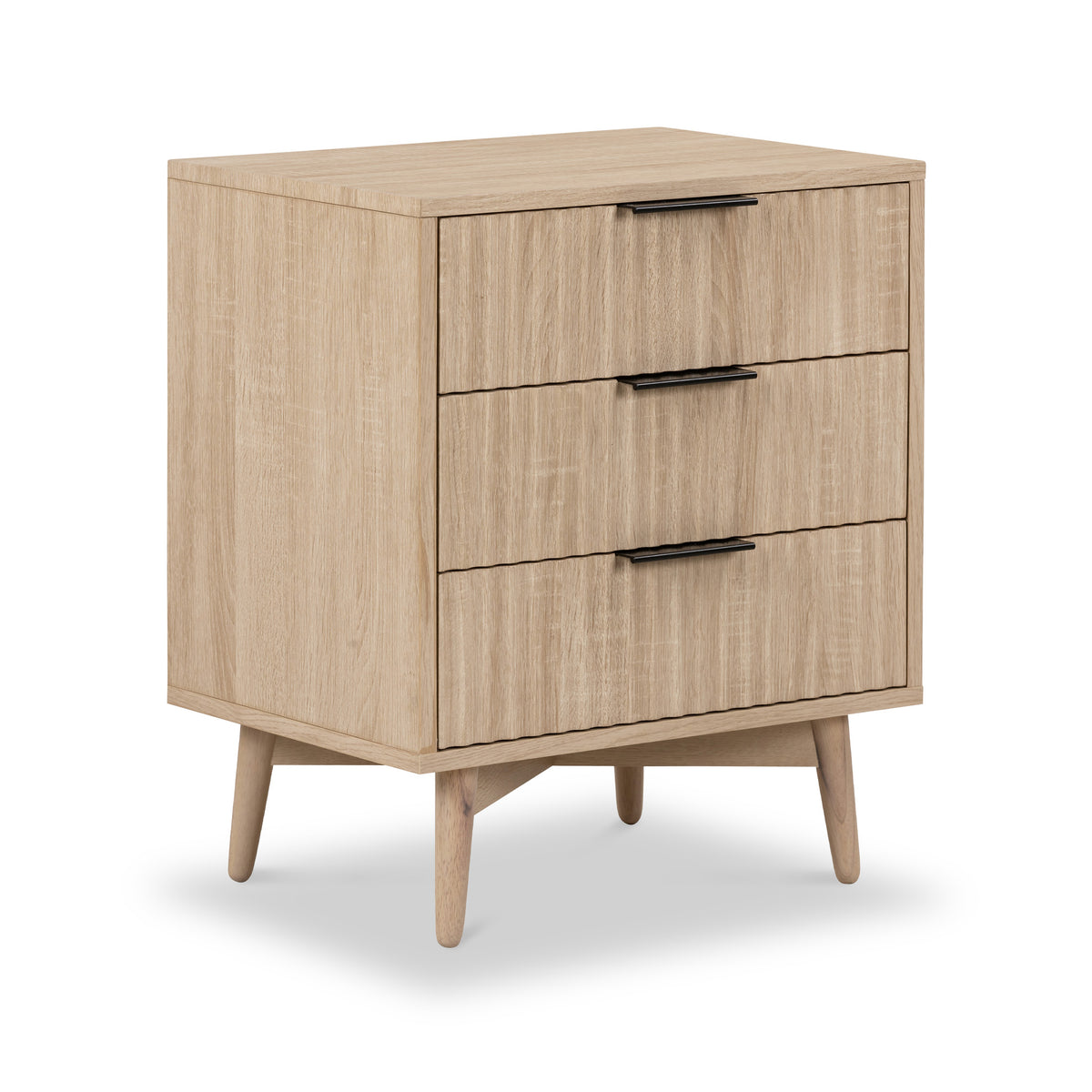 Jakob 3 drawer bedside from Roseland Furniture