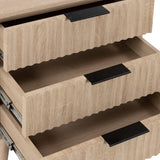 Jakob 3 drawer bedside from Roseland Furniture