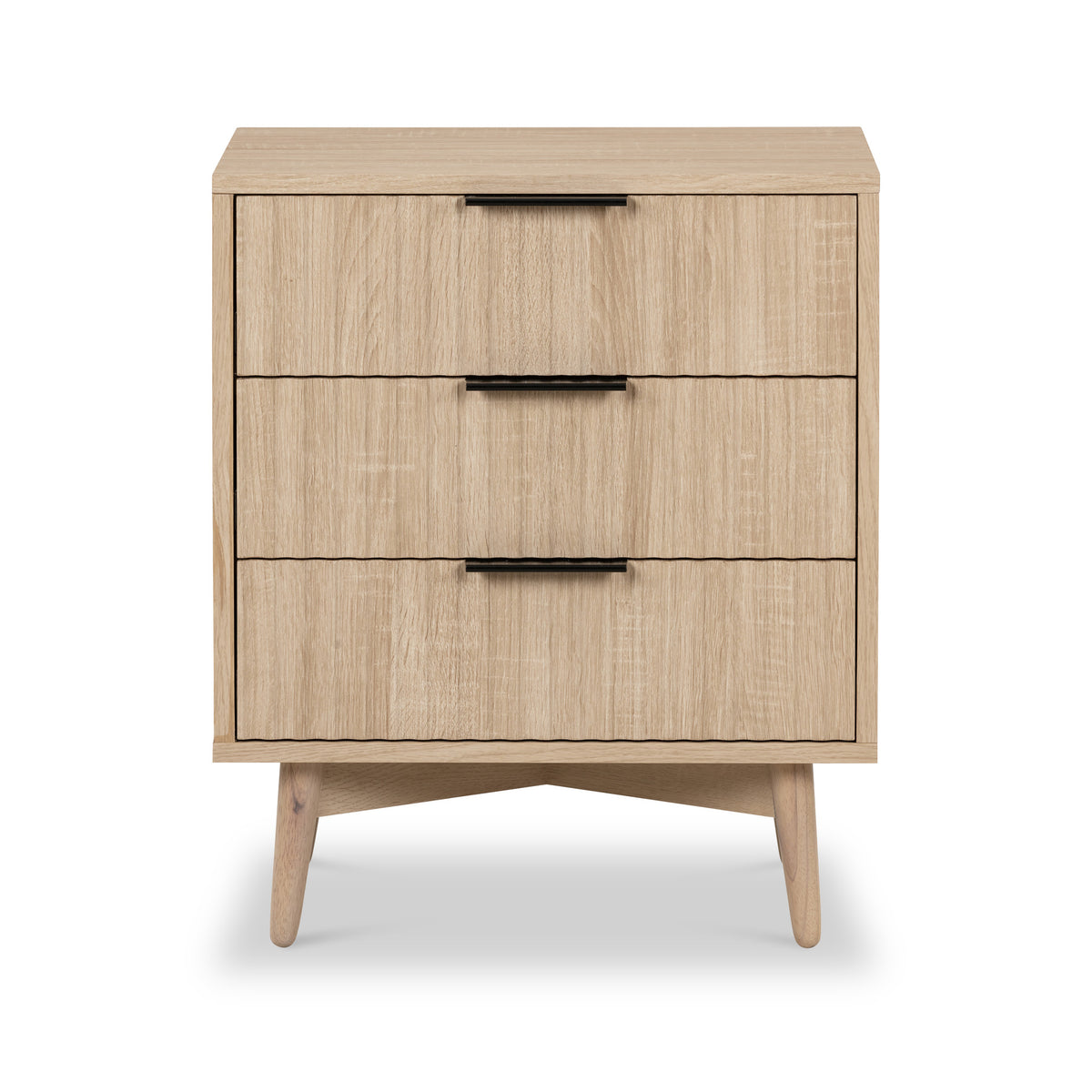 Jakob 3 drawer bedside from Roseland Furniture