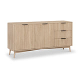 Jakob Oak Grooved Large Sideboard from Roseland Furniture