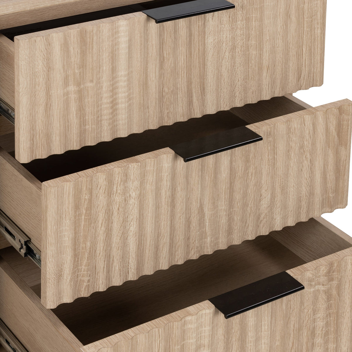 Jakob Oak Grooved Large Sideboard from Roseland Furniture