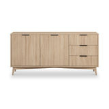 Jakob Oak Grooved Large Sideboard from Roseland Furniture