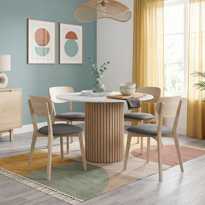 Jakob Oak Round Dining Table