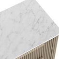 Amelie Grey Fluted 6 Drawer Chest by Roseland Furniture