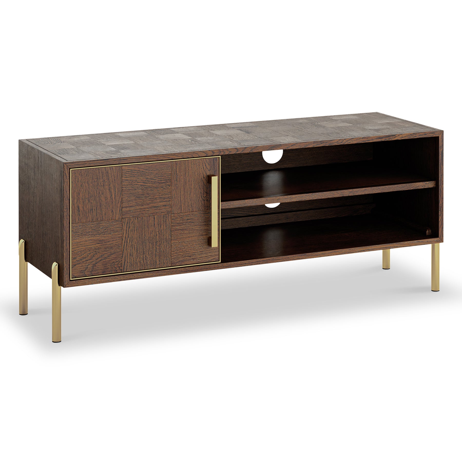 Moira Oak Small TV Unit from Roseland Furniture