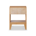 Sunburst Oak 1 Drawer Open Shelf Bedside Table from Roseland Furniture