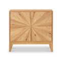 Sunburst Oak 2 Door Sideboard from Roseland Furniture