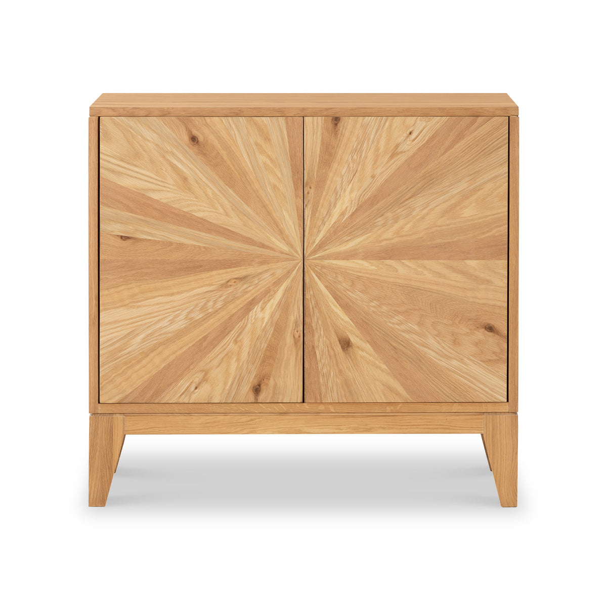 Sunburst Oak 2 Door Sideboard from Roseland Furniture