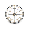 Antique Bronze & Gold Metal Round Wall Clock from Roseland Furniture