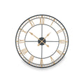 Antique Bronze & Gold Metal Round Wall Clock from Roseland Furniture