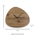 Natural Wood Veneer Tear Wall Clock from Roseland Furniture