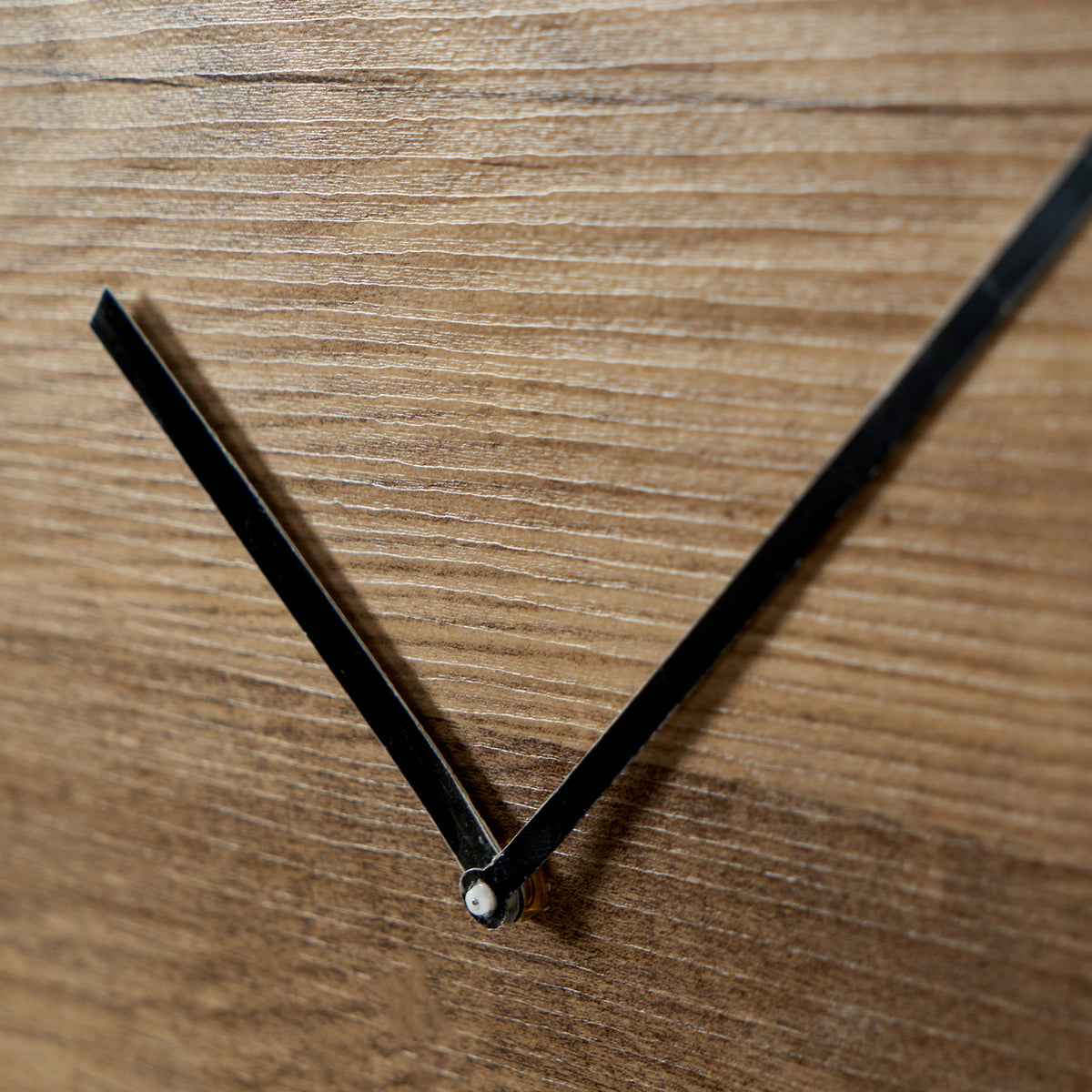 Natural Wood Veneer Tear Faceless Wall Clock for Living Room Roseland