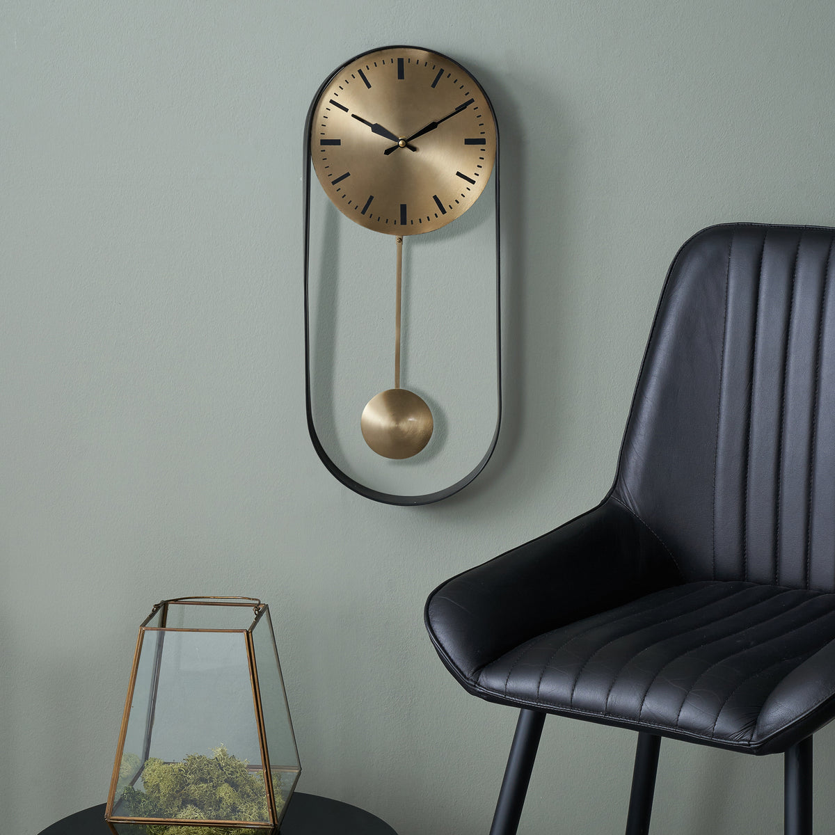Antique Brass Pendulum Wall Clock for living room