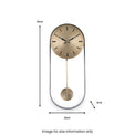 Antique Brass Pendulum Wall Clock from Roseland Furniture