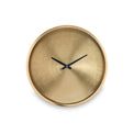 Brushed Antique Brass Round Wall Clock from Roseland Furniture
