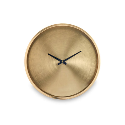 Brushed Antique Brass Round Wall Clock