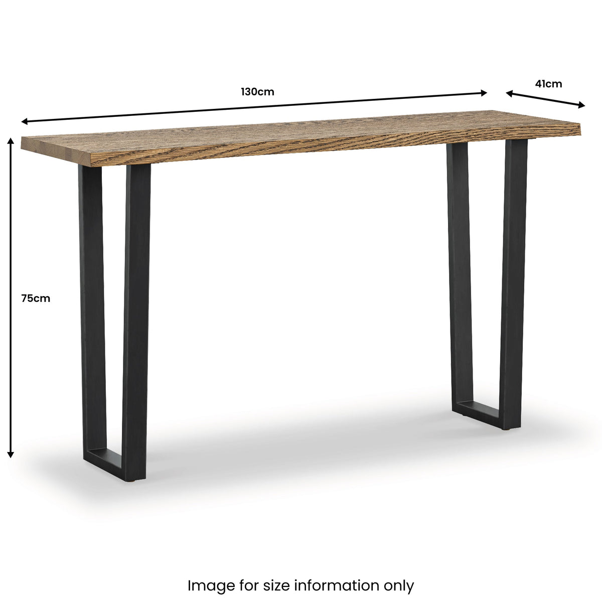 Isaac Oak Console Table from Roseland Furniture