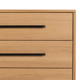 Sunburst Oak Large 2 Door 3 Drawer Sideboard from Roseland Furniture