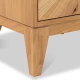 Sunburst Oak Large 2 Door 3 Drawer Sideboard from Roseland Furniture