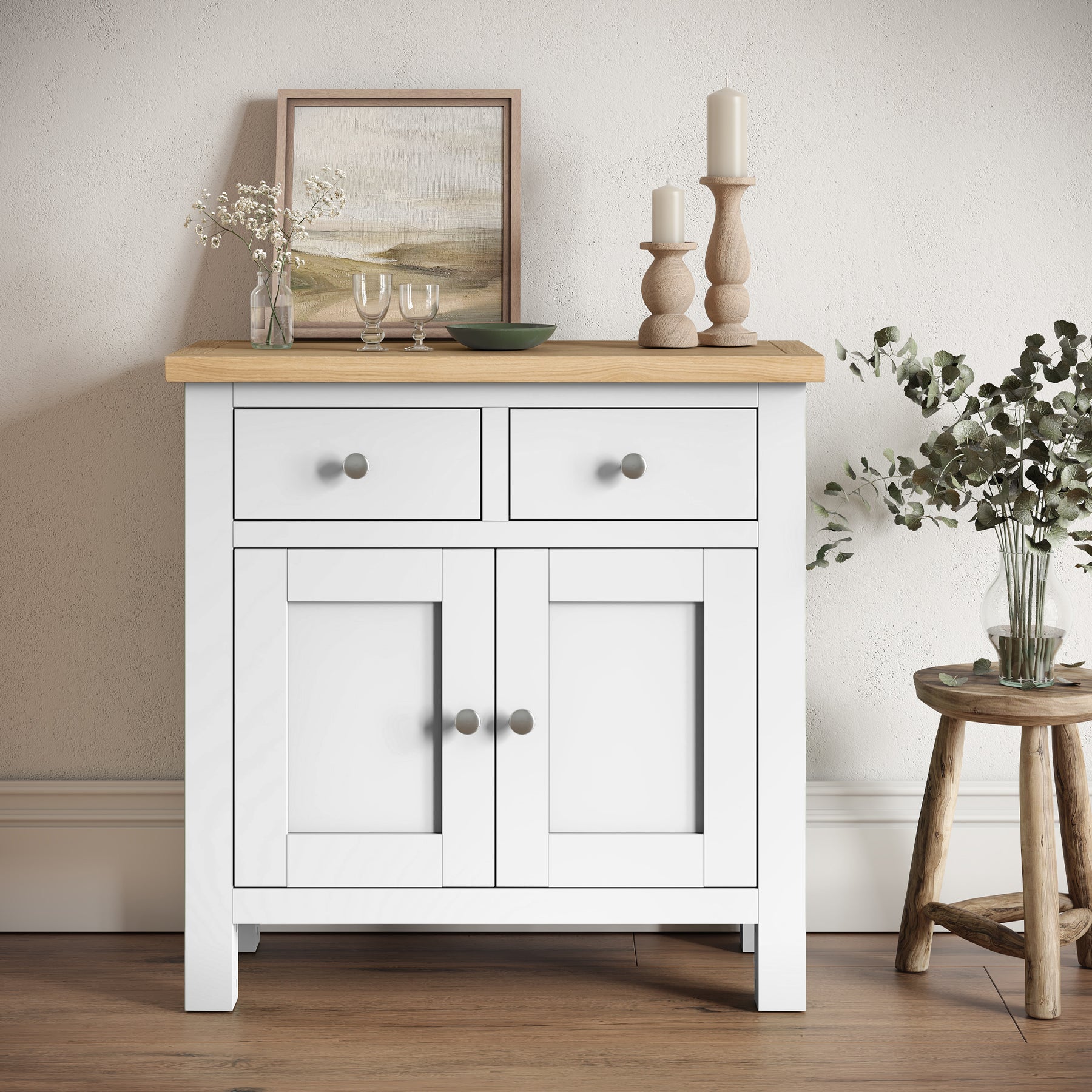 Farrow White Mini Sideboard from Roseland Furniture