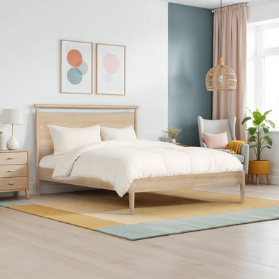 Jakob Oak Frame Bed