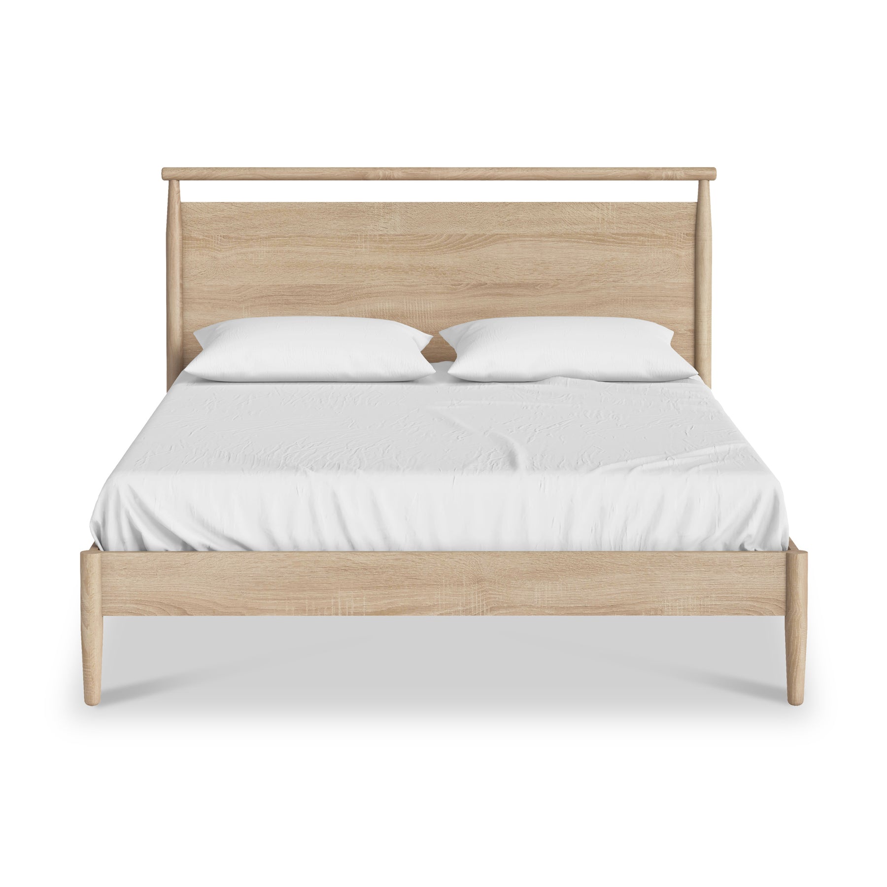 Jakob Oak 4ft6 Double Frame Bed from Roseland Furniture