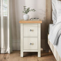 Farrow Cream Slim Bedside Table from Roseland Furniture