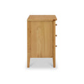 Saxon Oak 3 Drawer Bedside by Roseland Furniture