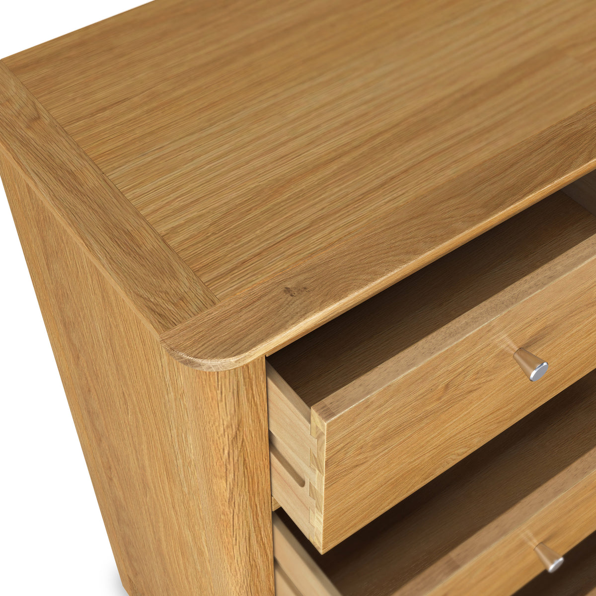 Saxon Oak 2 Over 3 Chest of Drawers by Roseland Furniture