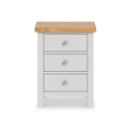 Farrow Grey XL Bedside Cabinet by Roseland Furniture - Front view