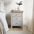 Farrow Grey XL Bedside Cabinet by Roseland Furniture - Lifestyle Shot