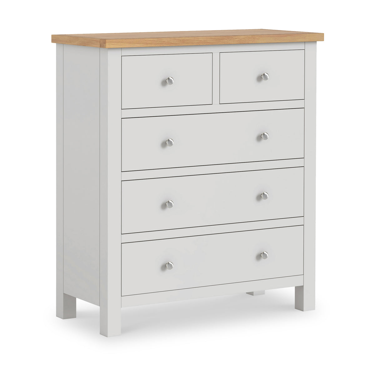 Farrow XL Grey 2 Over 3 Chest Of Drawers from Roseland Furniture