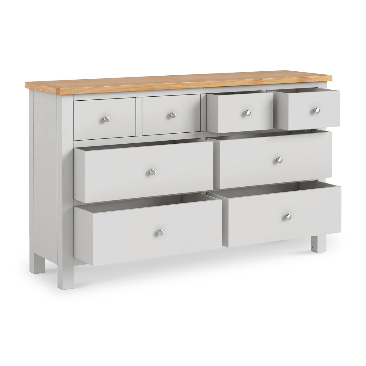 Farrow XL Grey 8 Drawer Large Chest from Roseland Furniture
