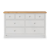 Farrow XL Grey 8 Drawer Wide Chest from Roseland Furniture